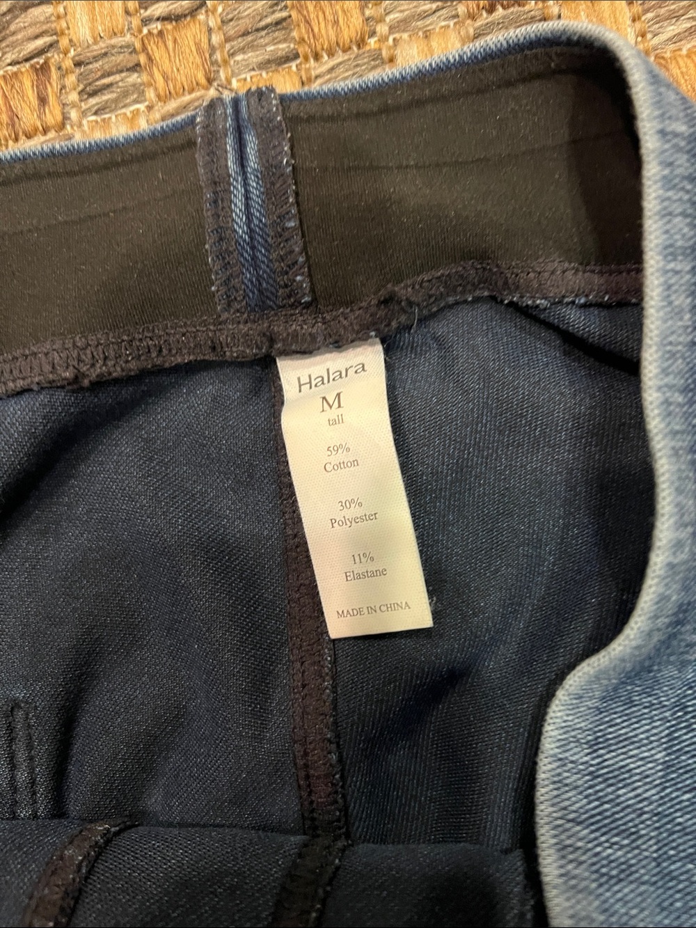 Halara med Washed Cargo Denim Pants NEW without tags - Picture 3 of 3